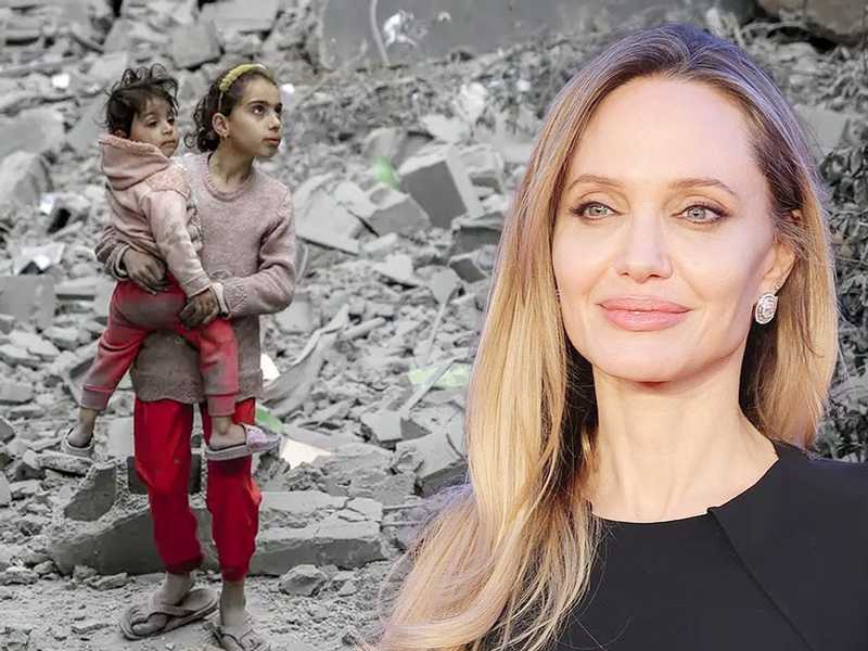 أنجلينا جولي تعتزم إنشاء قرية لإغاثة الأيتام في غزة